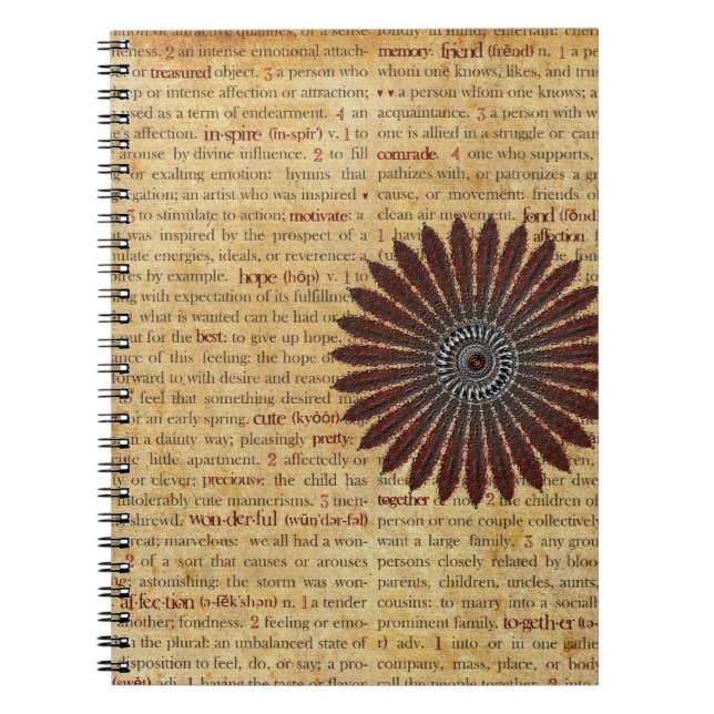 Wort-Notizbuch Notizblock (Vorderseite)