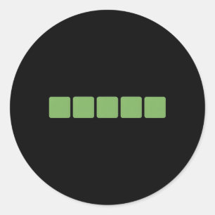 Wort Runder Aufkleber