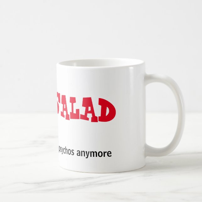 Wort-Salat-Tasse Tasse (Rechts)