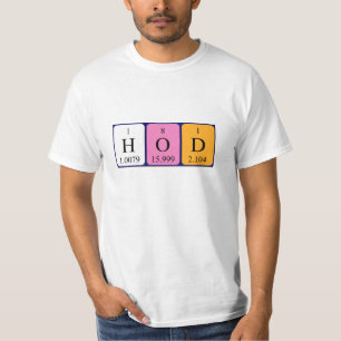 Wort-Shirt der periodischen Tabelle des HoD T-Shirt