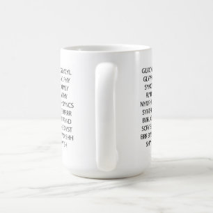 Wort-Spiel-Tasse "Lose Konsonanten " Tasse