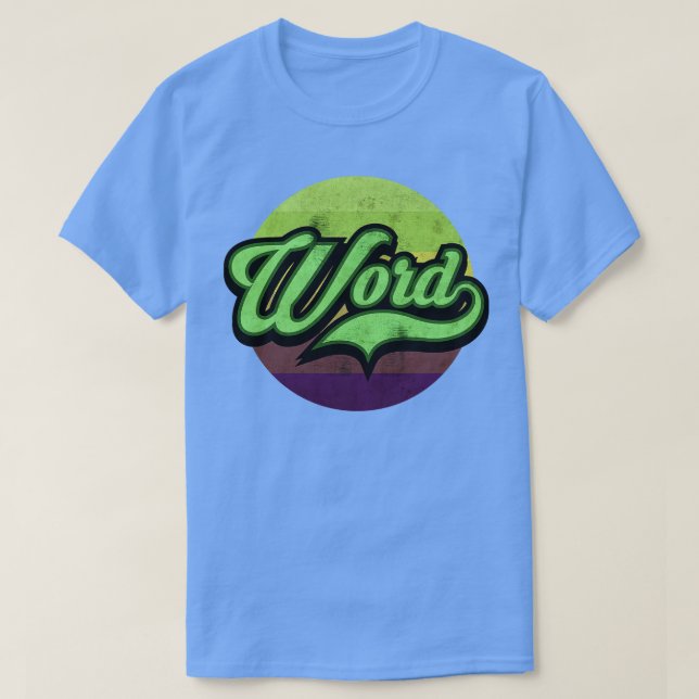 Wort T-Shirt (Design vorne)