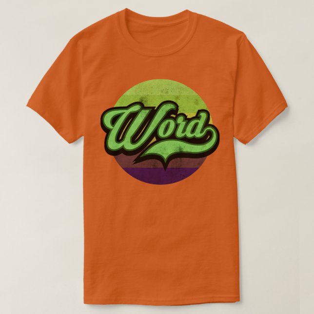 Wort T-Shirt (Design vorne)