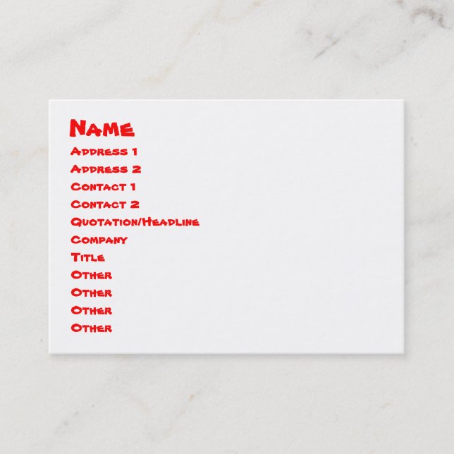 Wort! Visitenkarte (Vorderseite)