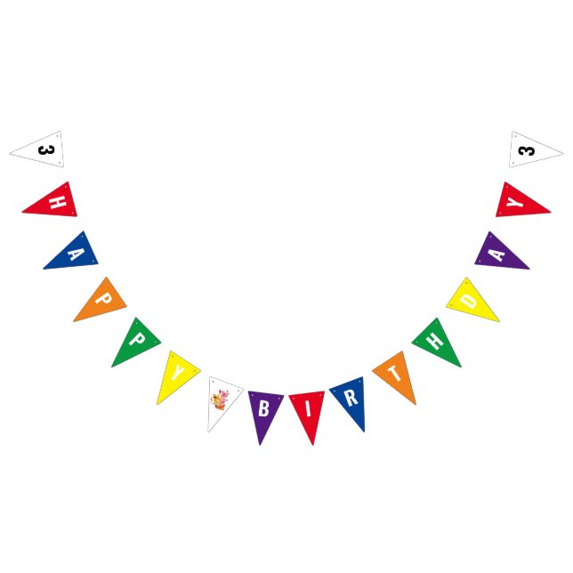 Wort-Weltgeburtstags-Flaggen-Fahne Wimpelkette (Alle)