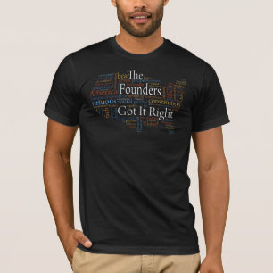 Wort-Wolke auf Schwarzem T-Shirt