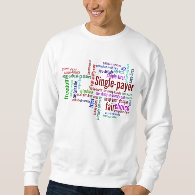 Wort-Wolken-Sweatshirt Sweatshirt (Vorderseite)