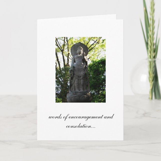 Worte der Ermutigung und des Trosts Karte (Vorderseite)