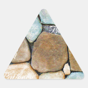 Worte der Ermutigung, Worte der Hoffnung_ Dreieckiger Aufkleber