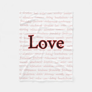Worte der Liebe Fleece Blanket