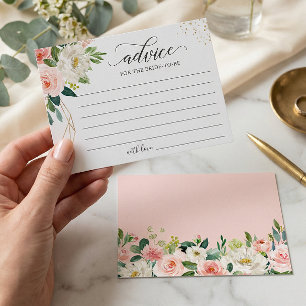 Worte der Ratgeberkarte Moderne Rosa Blüten Postkarte
