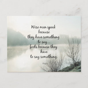 Worte der Weisheit Postkarte