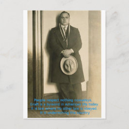 Worte der Weisheit von Al Capone? Postkarte