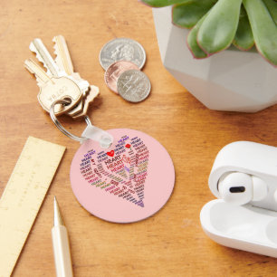 Worte des Herzens Schlüsselanhänger