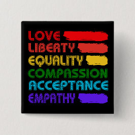 Worte, die am Platz zu leben Button