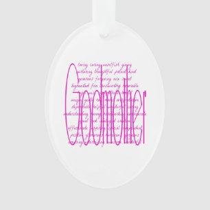 Worte für eine Mutter lieben Ornament