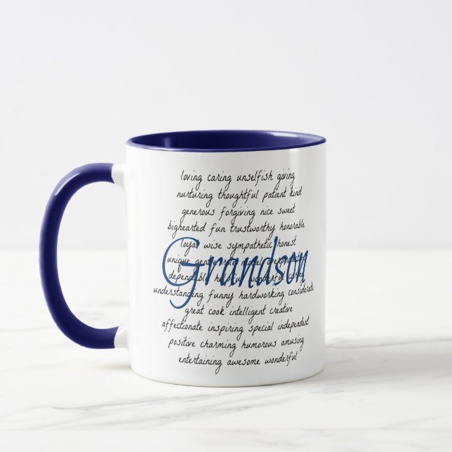 Worte für Grandson Tasse (Links)