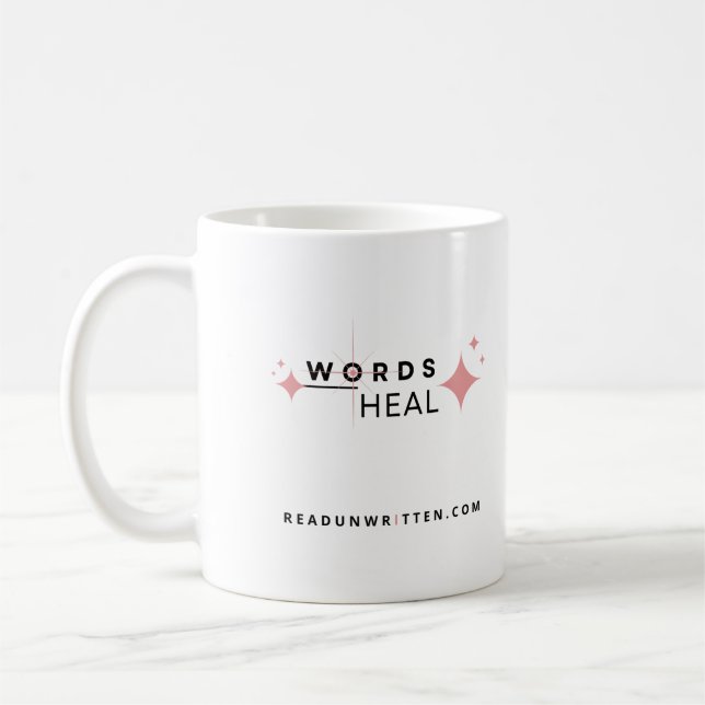 Worte heilen kaffeetasse (Links)