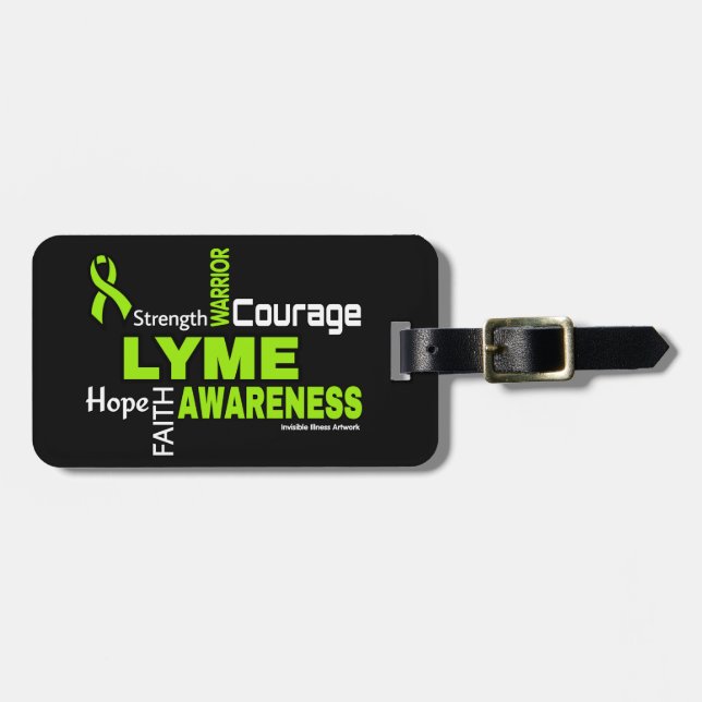 Worte... Lyme Gepäckanhänger (Vorderseite horizontal)