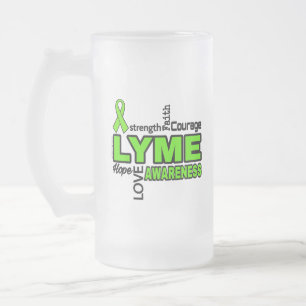 Worte... Lyme Mattglas Bierglas