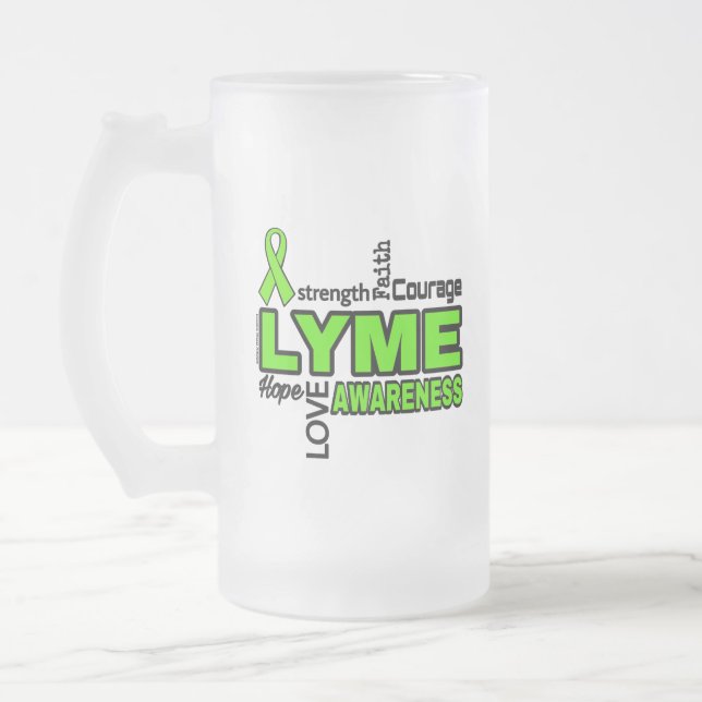 Worte... Lyme Mattglas Bierglas (Links)