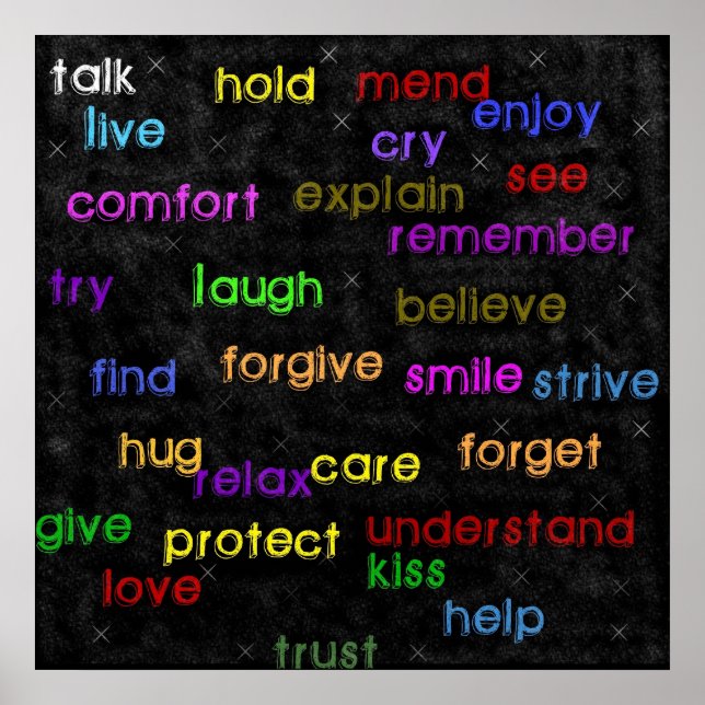 Worte Poster (Vorne)