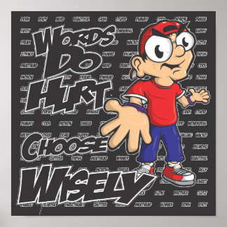 Worte schaden Poster