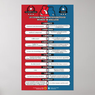 Worte sind nicht das, was sie scheinen poster