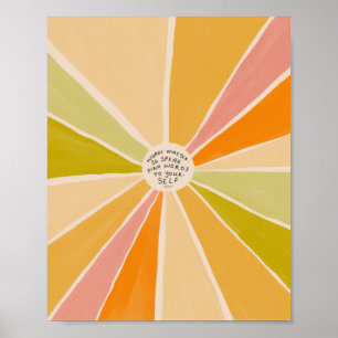 Worte sind wichtig. Sprich nette Worte für dich se Poster