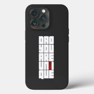 Worte Vater Sie sind einzigartig Case-Mate iPhone Hülle