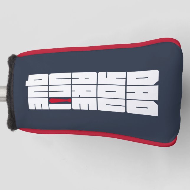 Worte Vater Sie sind einzigartig Golf Headcover (Vorderseite)