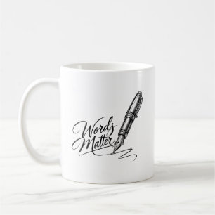 Worte zählen – Eleganter Füller Kaffeetasse