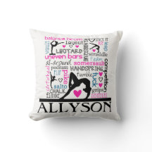 Wörter der Gymnastik-Terminologie mit Monogramm