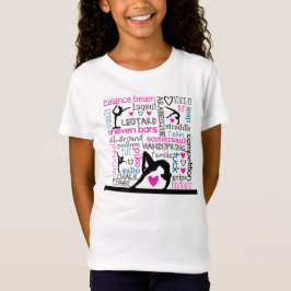 Wörter der Gymnastik Tri Farbeterminologie T-Shirt