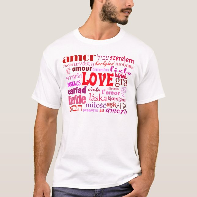 Wörter der Liebe T-Shirt (Vorderseite)