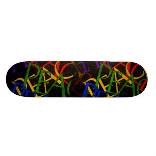 Wörter des Friedens Skateboard