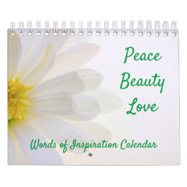 Wörter des Inspirationsnatur-Kalenders Kalender