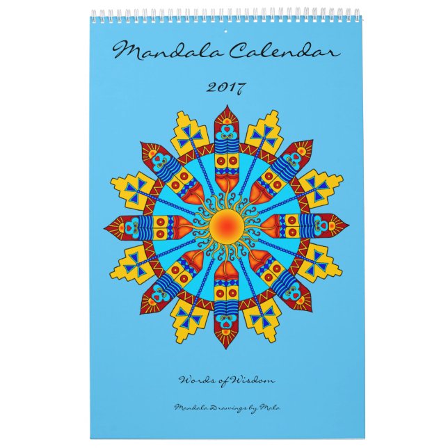 Wörter des Mandala-Kalender-2017 von Klugheit Kalender (Titelbild)