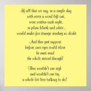 WÖRTER DES WISDOM-Posters Poster