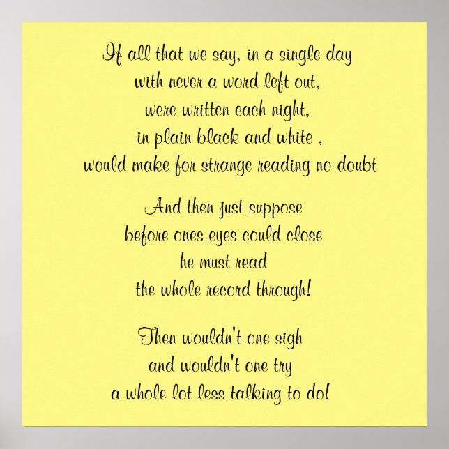 WÖRTER DES WISDOM-Posters Poster (Vorne)