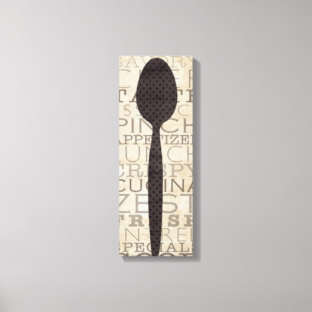 Wörter für die Küche Leinwanddruck (Vorderseite)