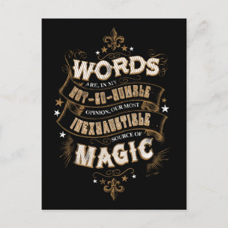 Wörter Harry Potter-Bann-| sind das unser meiste Postkarte