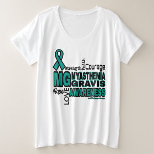 Wörter… Myasthenia Gravis Große Größe T-Shirt