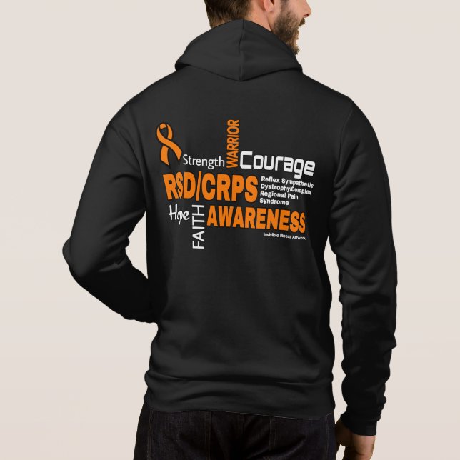Wörter...RSD/CRPS-Gehäuse Hoodie (Rückseite)