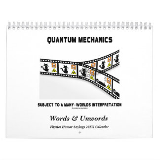 Wörter u. Kalender des Unwords Physik-Spaß-20XX