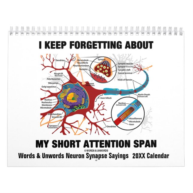 Wörter u. Unwords Neuron-Synapse-Redewendungen Kalender (Titelbild)