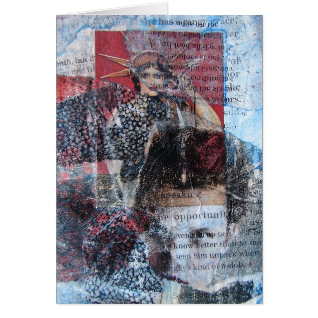 Wörter und Frauen Abstrakte Collage, Jeder Anlass (Vorne)