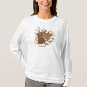 Wörter versagen Musik spricht Cello-Musiker T-Shirt