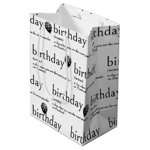 Wörterbuch Bedeutung Für GEBURTSTAG Mittlere Geschenktüte