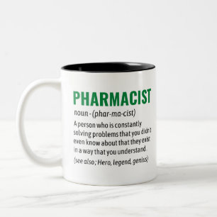 Wörterbuch der Funny Pharmacist Definition, Pharma Zweifarbige Tasse